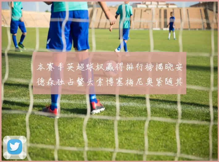 本赛季英超球权赢得排行榜揭晓安德森独占鳌头索博塞梅尼奥紧随其后